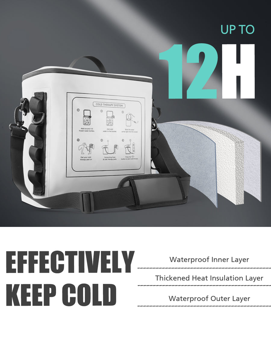 Novarhome Cold Therapy Machine with Programmable Timer, Portable Ice Machine for Knee After Surgery, Knee Replacement Recovery System with Compression Pad for Shoulder, Hip and Ankle