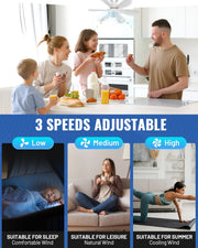 Novarhome Socket Ceiling Fans with Lights and Remote, Dimmable LED Socket Fan Light for Bedroom, Kitchen, Living Room, Garage