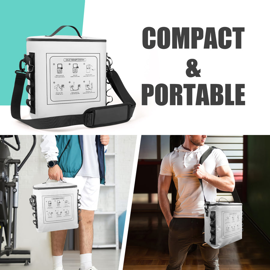 Novarhome Cold Therapy Machine with Programmable Timer, Portable Ice Machine for Knee After Surgery, Knee Replacement Recovery System with Compression Pad for Shoulder, Hip and Ankle