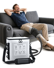 Novarhome Cold Therapy Machine with Programmable Timer, Portable Ice Machine for Knee After Surgery, Knee Replacement Recovery System with Compression Pad for Shoulder, Hip and Ankle