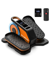 Novarhome Under Desk Elliptical Machine, Quiet & Portable Electric Machine Seated Pedal Exerciser with Remote Control, Low-Impact Electric Leg Workout Machine with 12 Level Speeds Adjustable for Home Office