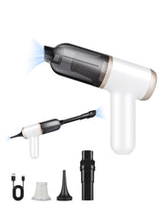 Novarhome Car Vacuum Portable 4 in 1 Vacuum Cleaner 12000 Pa High Power Vacuum Cleaner & Air Duster Multi-Nozzles for Car Home Office Pet