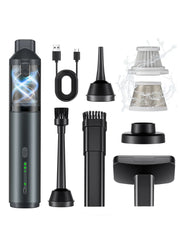 Novarhome Car Vacuum Portable with 16000Pa Powerful Suction, Handheld Vacuum Cordless Rechargeable Blow & Suction 4 in 1, Small Vacuum Cleaner for Car, Home, Office, Outdoor