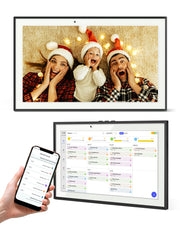 Novarhome Digital Calendar Chore Chart, Smart Digital Calendar Wall Planner Picture Frame with HD Touch Screen, Desk & Wall Mount Planner for Family Schedules