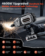 Novarhome Portable Welding Machine 110V Handheld  Portable Hand Held Welder Machine with 20PCS Rods & IGBT Inverter 5 Variable Current Adjustment