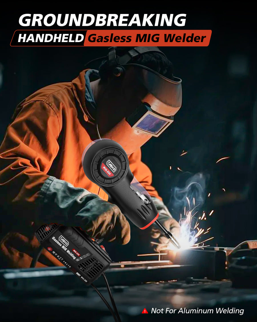 Novarhome Handheld MIG Welder Machine, Portable Welding Machine, 110V Handheld Gasless Inverter Wire Feed Welding Equipment