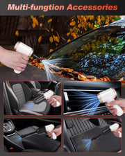 Novarhome Car Vacuum Portable 4 in 1 Vacuum Cleaner 12000 Pa High Power Vacuum Cleaner & Air Duster Multi-Nozzles for Car Home Office Pet