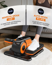 Novarhome Under Desk Elliptical Machine, Quiet & Portable Electric Machine Seated Pedal Exerciser with Remote Control, Low-Impact Electric Leg Workout Machine with 12 Level Speeds Adjustable for Home Office