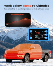 Novarhome 8KW 12V Diesel Air Heater with LCD & Remote Control, Smart Bluetooth App, Low Fuel Consumption, Automatic Altitude Adjustment, Max 18045 ft, 5L Tank, Quiet & Efficient Heating for Car SUV Trailer Camper Van Boat Garage