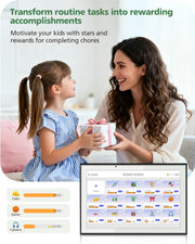 Novarhome Digital Calendar Chore Chart, Smart Digital Calendar Wall Planner Picture Frame with HD Touch Screen, Desk & Wall Mount Planner for Family Schedules