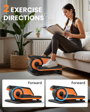 Novarhome Under Desk Elliptical Machine, Quiet & Portable Electric Machine Seated Pedal Exerciser with Remote Control, Low-Impact Electric Leg Workout Machine with 12 Level Speeds Adjustable for Home Office