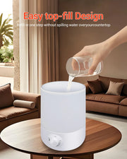 Humidificateurs Novarhome à remplissage par le haut pour chambre à coucher, réservoir de 4 L pour grande pièce, facile à remplir et à nettoyer, humidificateur d'air à brume fraîche silencieux de 28 dB pour la maison, la chambre de bébé et les plantes 