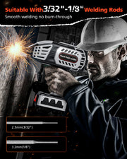 Novarhome Portable Welding Machine 110V Handheld  Portable Hand Held Welder Machine with 20PCS Rods & IGBT Inverter 5 Variable Current Adjustment