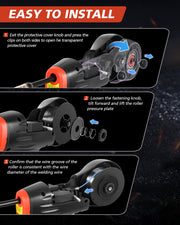 Novarhome Handheld MIG Welder Machine, Portable Welding Machine, 110V Handheld Gasless Inverter Wire Feed Welding Equipment