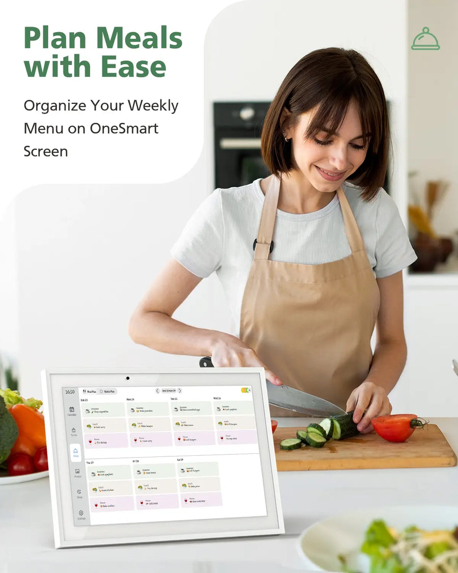 Novarhome Digital Calendar Chore Chart, Smart Digital Calendar Wall Planner Picture Frame with HD Touch Screen, Desk & Wall Mount Planner for Family Schedules