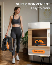 Novarhome Under Desk Elliptical Machine, Quiet & Portable Electric Machine Seated Pedal Exerciser with Remote Control, Low-Impact Electric Leg Workout Machine with 12 Level Speeds Adjustable for Home Office