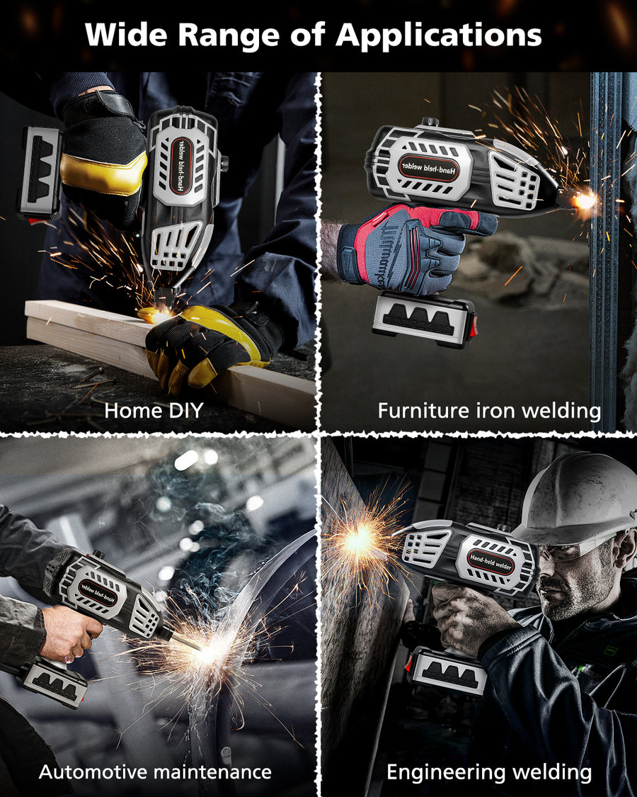 Novarhome Portable Welding Machine 110V Handheld  Portable Hand Held Welder Machine with 20PCS Rods & IGBT Inverter 5 Variable Current Adjustment