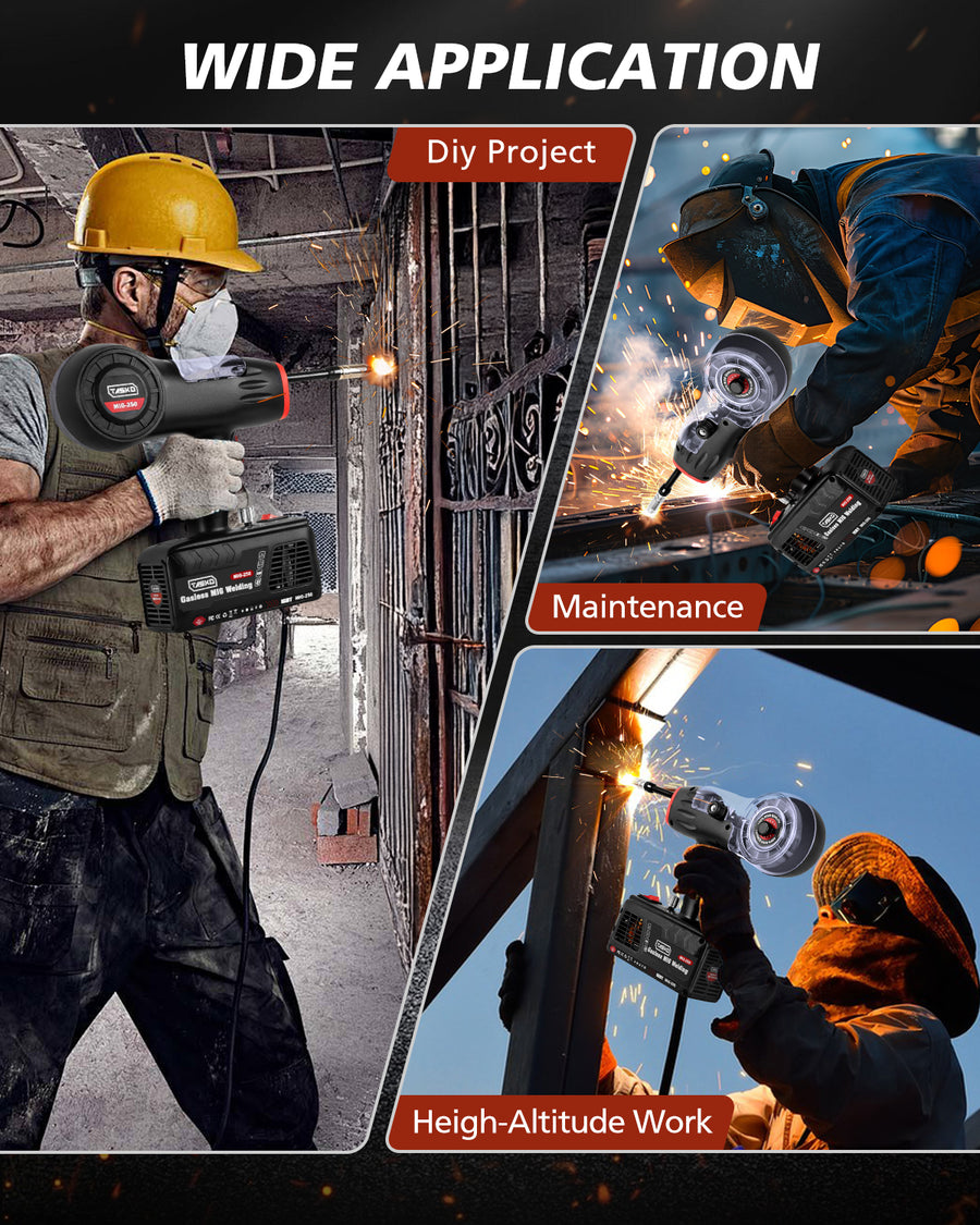 Novarhome Handheld MIG Welder Machine, Portable Welding Machine, 110V Handheld Gasless Inverter Wire Feed Welding Equipment