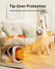 Novarhome Space Heater for Indoor Use, Mini Portable Heater Fan Fast Heating for Bedroom, Office Energy Efficient Quiet